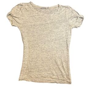 Athleta sz xs crinkle twist sleeve tee shirt